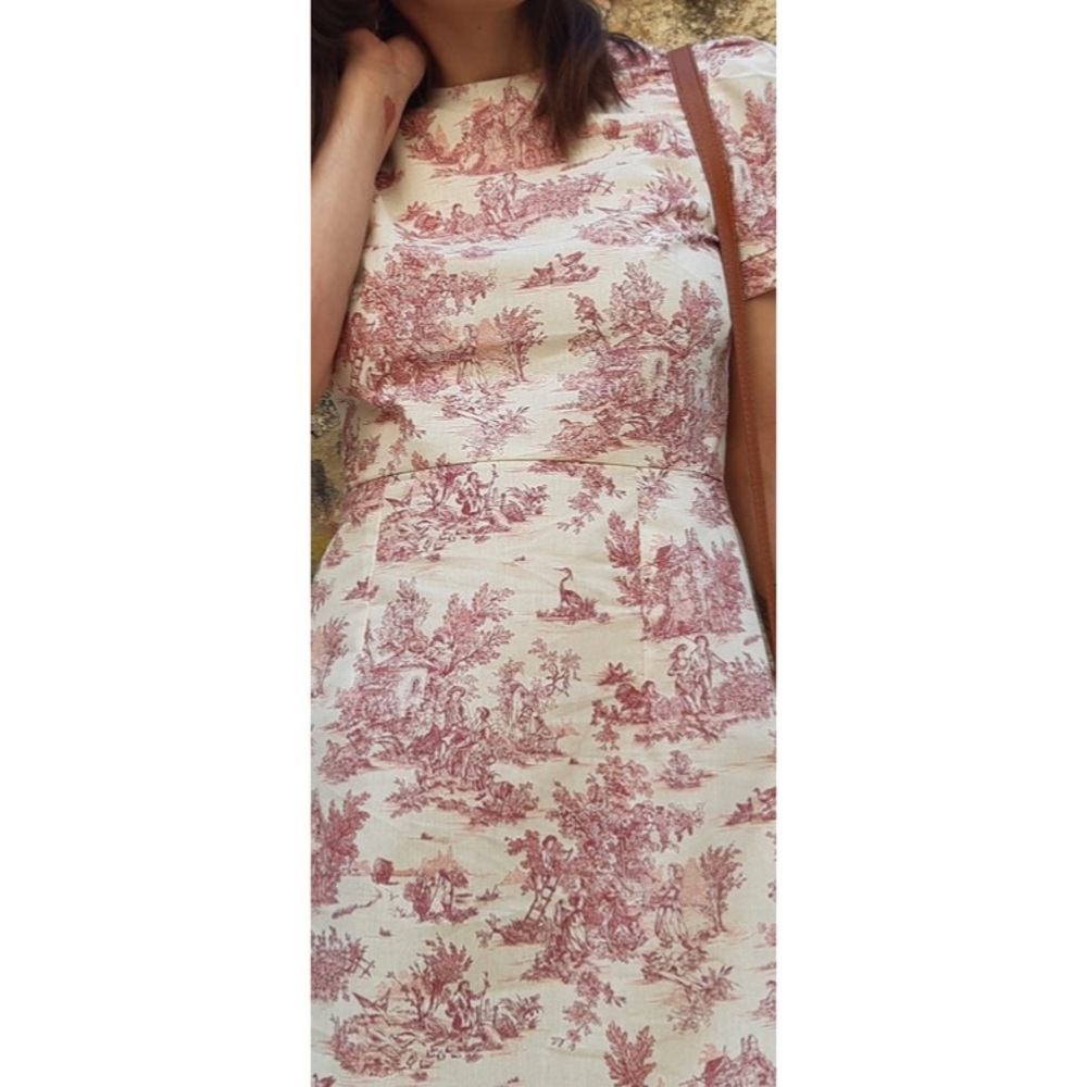 Toile de jouy dress 2 piece set